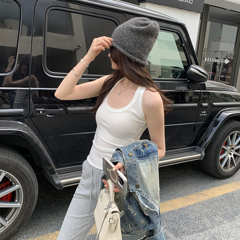 New Style Halter Neck Sports Camisole - I-Shaped Sleeveless Vest for Women