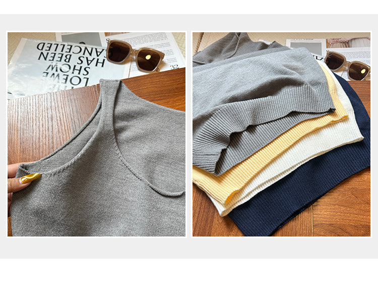 Women's Loose & Slim Sleeveless Knitted Camisole - Summer Inner & Outer Wear Top