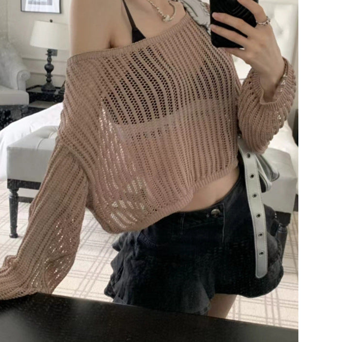Women's Summer Hollow Knit Sun Protection Shirt