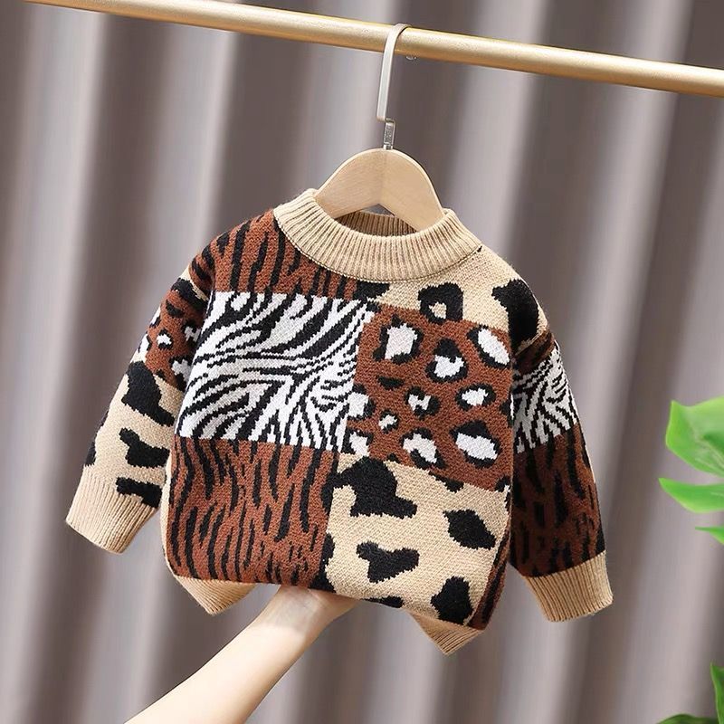 Children Thick Lined Knitwear Baby Tops