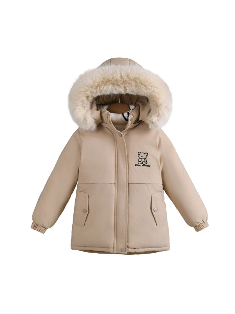 Girls' Puffer Hooded Jacket (3)