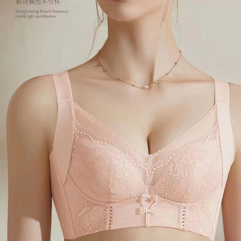 Women's Wire-Free Adjustable Lace Push-Up Bra