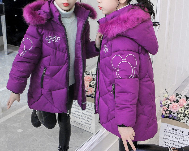 Girls' Puffer Hooded Jacket (20)