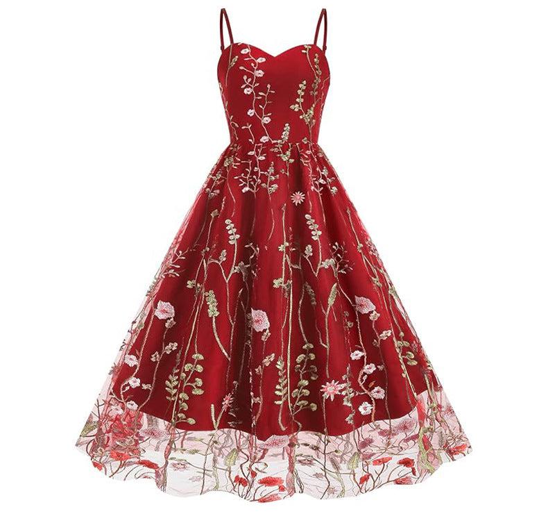 New Fashion Women’s Medium-Length Party Dress – Elegant One-Piece Evening Dress with Modern Chic Style