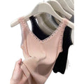 Women's Summer Ice Silk V-Neck Camisole - Lightweight Sleeveless Vest Top