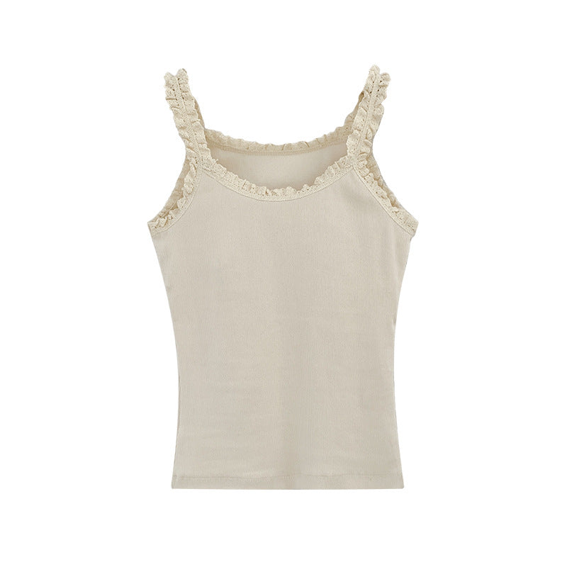 Women's Desire-Inspired Lace Strap Top - Real Shot Sleeveless Innerwear
