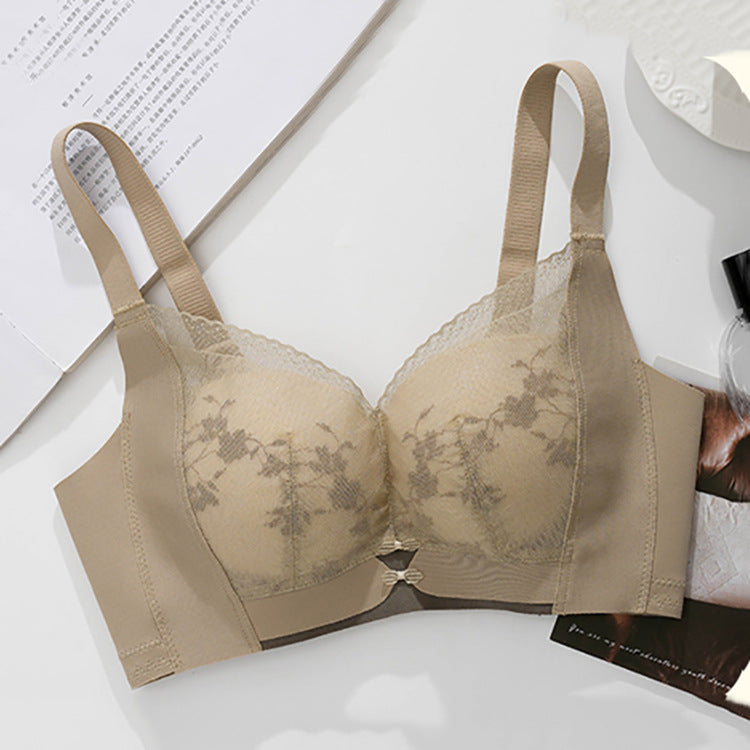 CloudSoft™ No-Wire Lace Bra – Effortless Comfort, Natural Lift