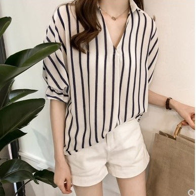 Women's Loose Casual Shirt - Bottoming Top for Effortless Everyday Style