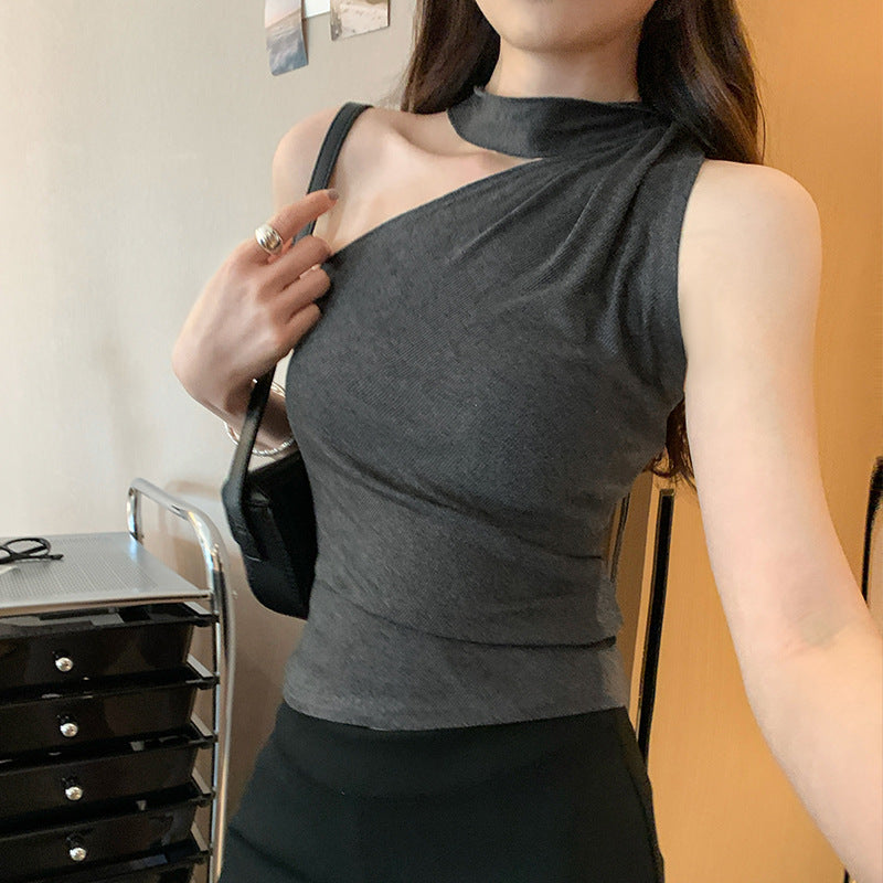 Women's Temperament Lace Splicing Camisole - Summer Sleeveless Outerwear Top
