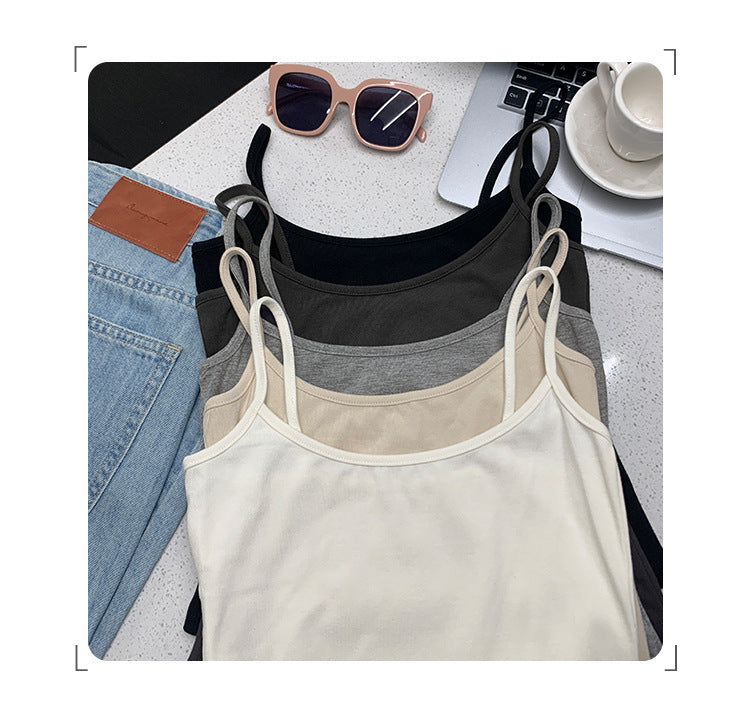 Women's Solid Color Petite Casual Camisole - Sleeveless Summer Top