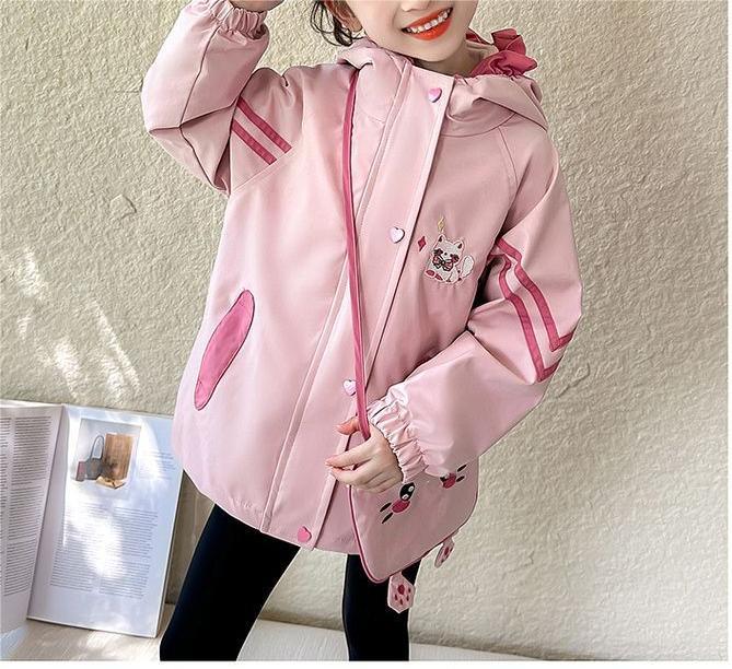 Girls’ 3-in-1 Fleece-Lined Hooded Winter Jacket