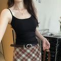 Women's Slim Fit Padded Camisole - Sleeveless All-in-One Innerwear & Outerwear Top