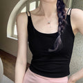 Women's Double-Strap Camisole Pair - Chest-Padded Small Slings (Real Shot)