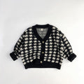 Houndstooth Knit Cardigans for Kids