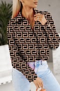 Women's Spring & Autumn Printed Shirt - Long Sleeve Casual Blouse for Everyday Wear