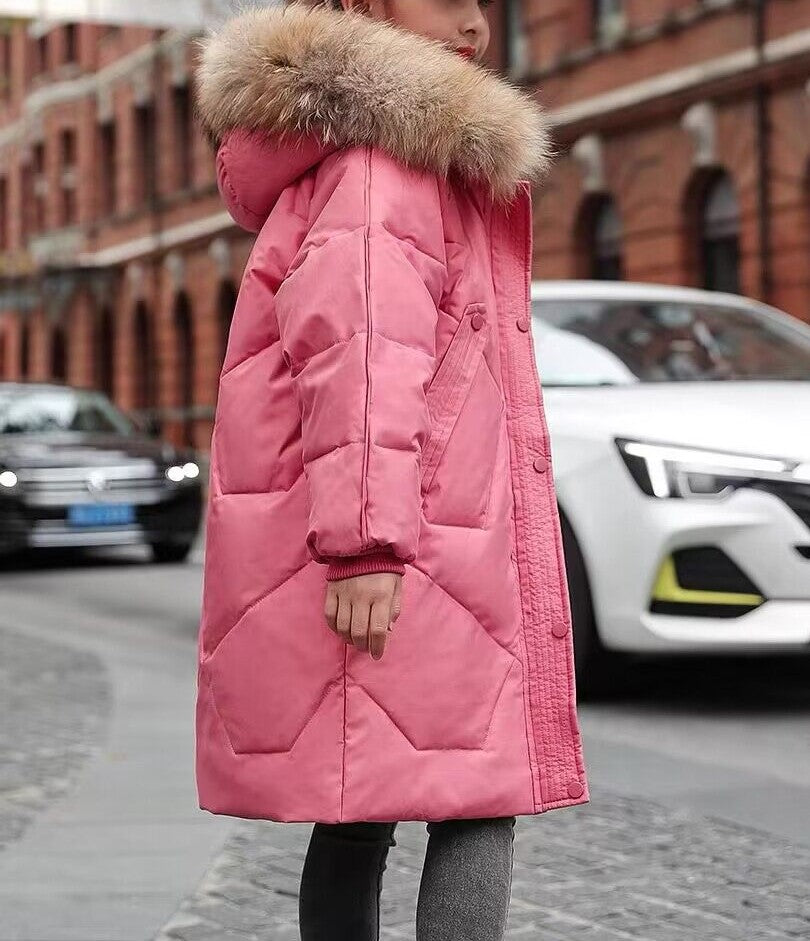 Girls' Puffer Hooded Jacket (17)
