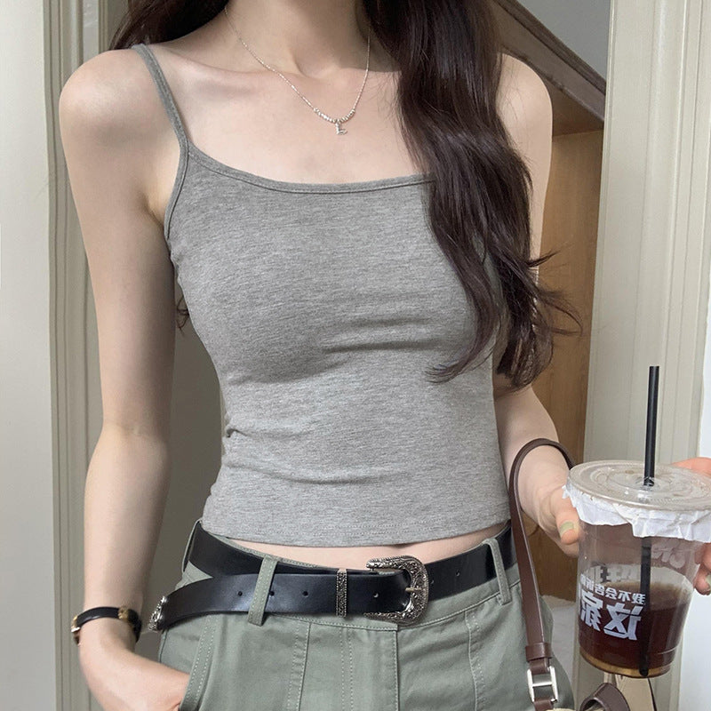 Women's Solid Color Petite Casual Camisole - Sleeveless Summer Top