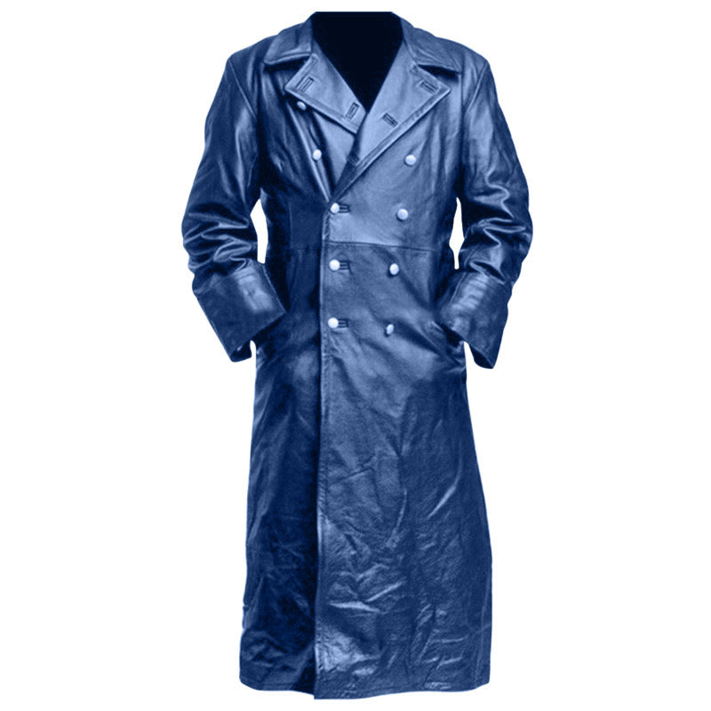 Men’s Vintage PU Leather Medieval Coat