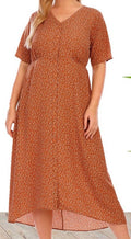 Plus Size Women's Knit Denim Dress (34)