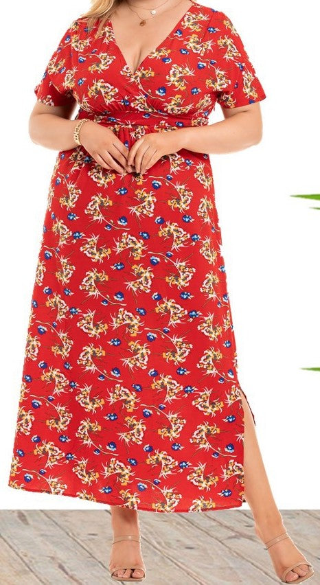 Plus Size Women's Knit Denim Dress (11)