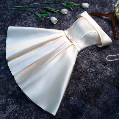 Elegant Summer Banquet Dress for Students – Medium to Long Formal Party Gown for Birthdays, Annual Meetings & Celebrations