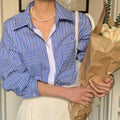 Women - Minimalist Long Sleeve Top for Spring & Autumn