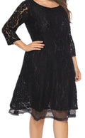 Plus Size Women's Knit Denim Dress (53)