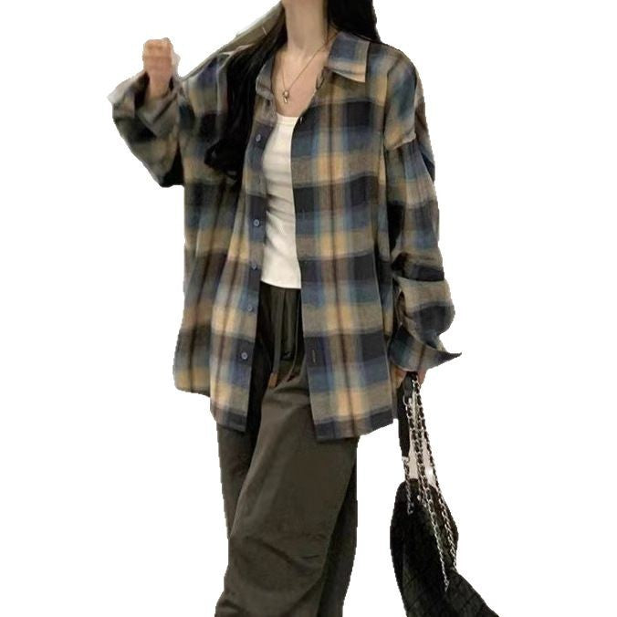 Women's Plaid Shirt Jacket - Cozy, Casual & Timeless