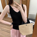 Women's High-End Sleeveless V-Neck Knitted Vest