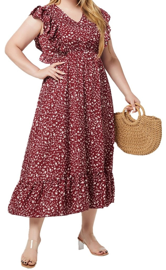 Plus Size Women's Knit Denim Dress (40)