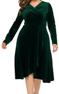 Plus Size Women's Knit Denim Dress (10)