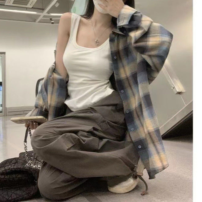 Women's Plaid Shirt Jacket - Cozy, Casual & Timeless