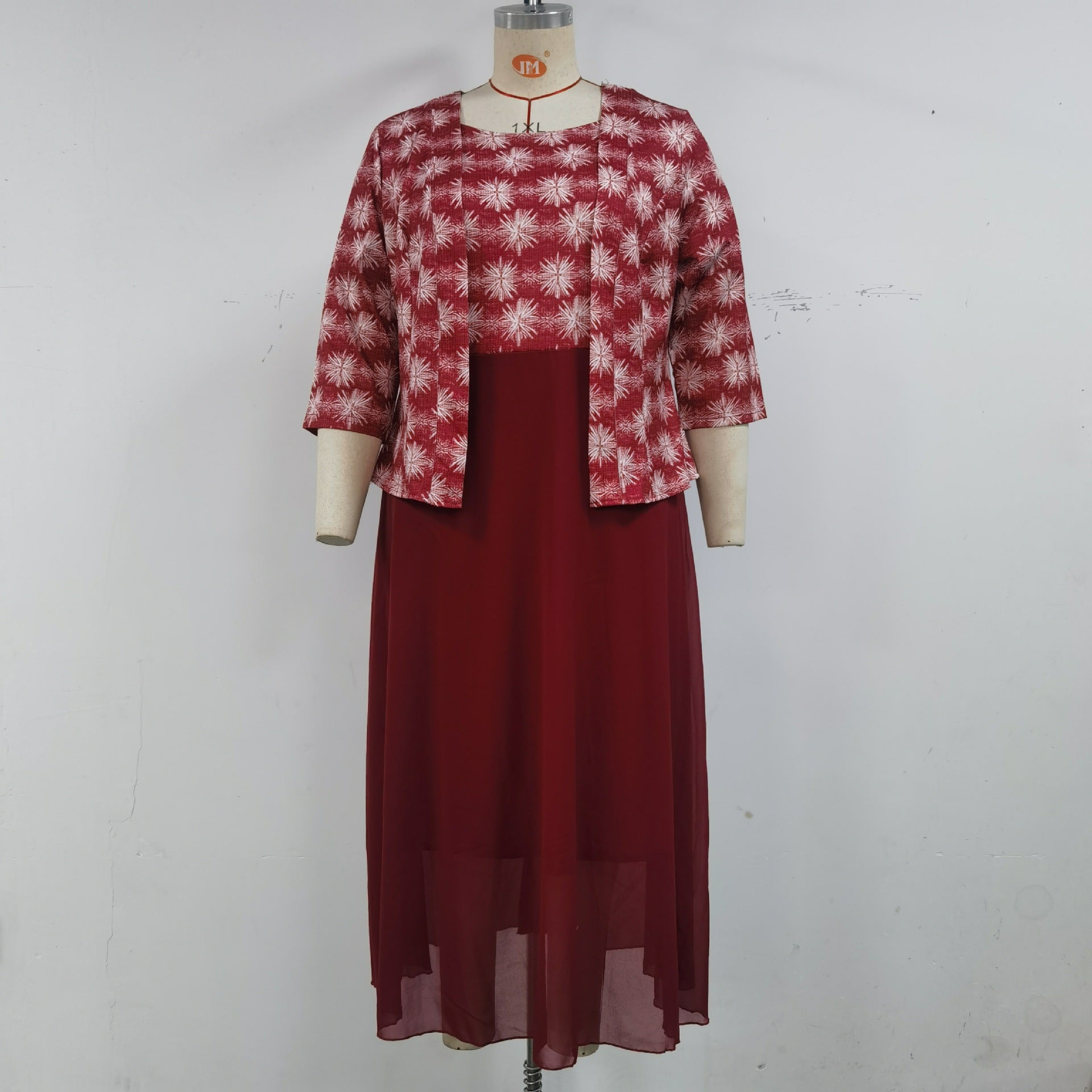 Plus Size Women's Knit Denim Dress (41)