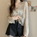 Summer Mesh Lace Hollow Blouse Shawl - Lightweight & Stylish Cover-Up