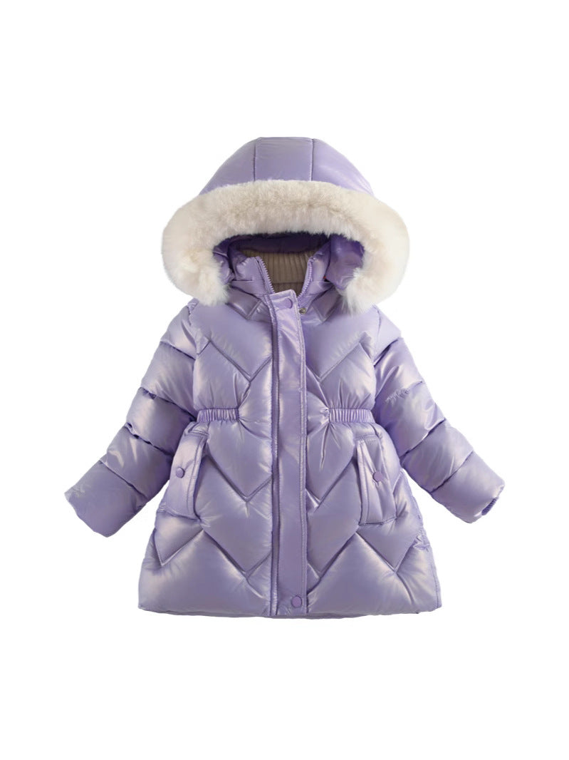 Girls' Puffer Hooded Jacket (4)