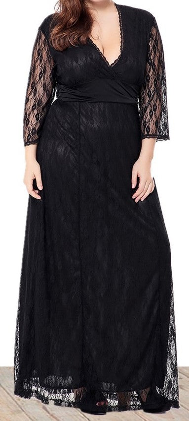 Plus Size Women's Knit Denim Dress (44)