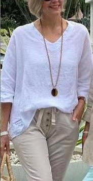 Solid Color Casual Cotton Sleeve Top