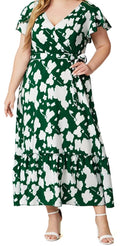 Plus Size Women's Knit Denim Dress (39)