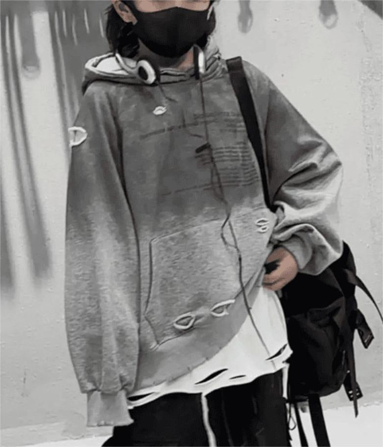 Boys Street Style Hooded Sweatshirt