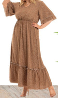 Plus Size Women's Knit Denim Dress (30)