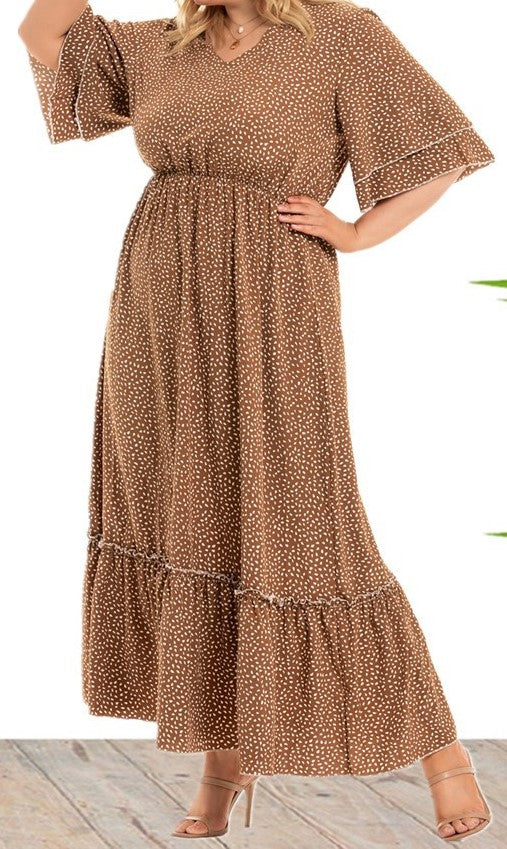 Plus Size Women's Knit Denim Dress (30)