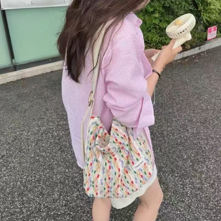 Women's Pink Striped Shirt - Casual Chic Button-Up Top