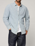 Striped Casual Long-Sleeve Men’s Shirt