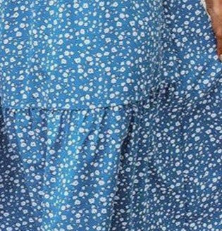 Women's Printed Round Neck Short-Sleeve Dress