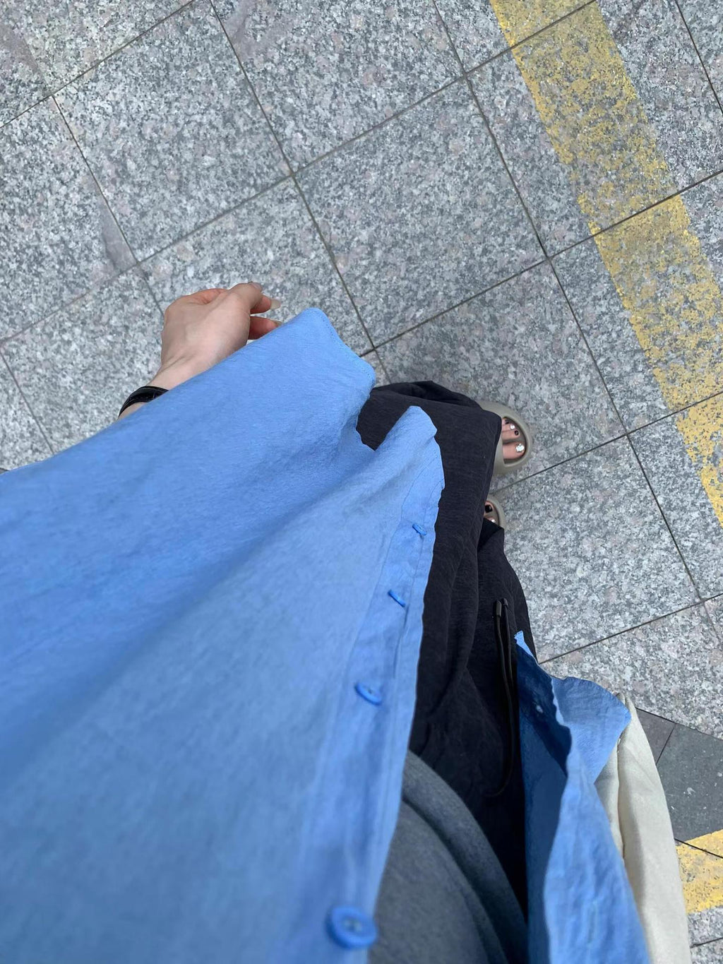 Blue Summer Sun Protection Shirt - Loose, Lightweight & Breathable
