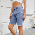 Women's Summer Loose Casual Washed Denim Shorts - Lightweight, Relaxed Fit