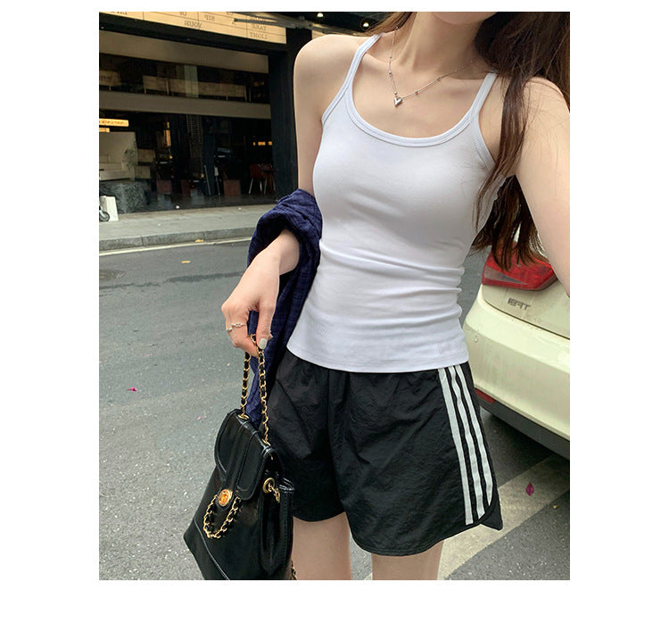 Women's Unique Hottie Camisole Vest - Summer Pure Color Fitted Top