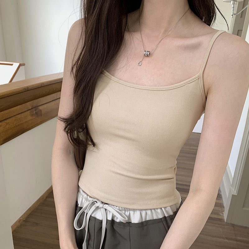 Women's Solid Color Petite Casual Camisole - Sleeveless Summer Top