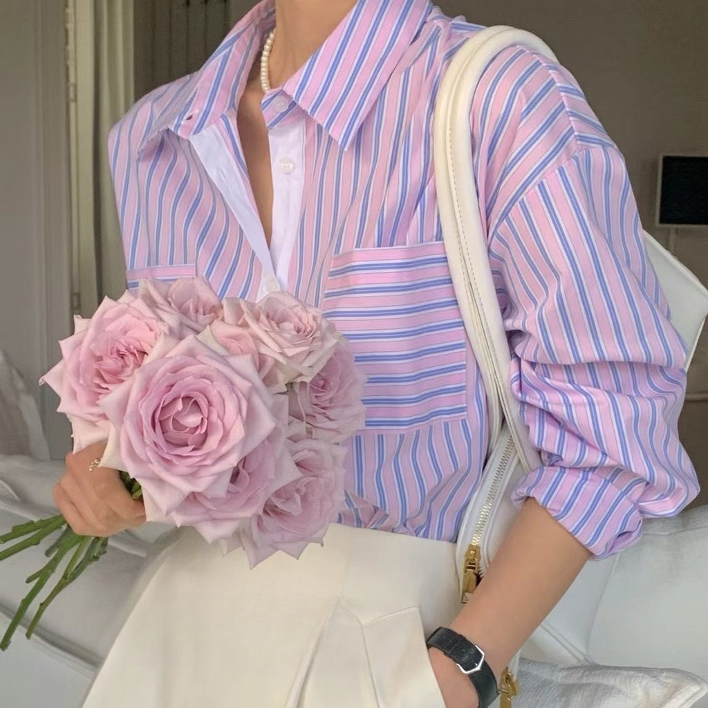 Women - Minimalist Long Sleeve Top for Spring & Autumn