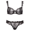 women's summer stock steel ring ultra-thin breathable large size bra set